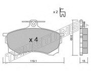 Комплект тормозных колодок, диско 2590 TRUSTING