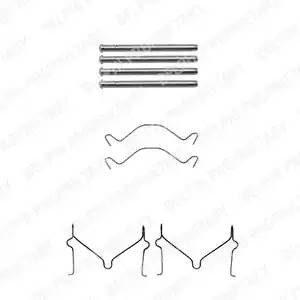 Комплектующие, колодки дискового тормоза LX0306 DELPHI