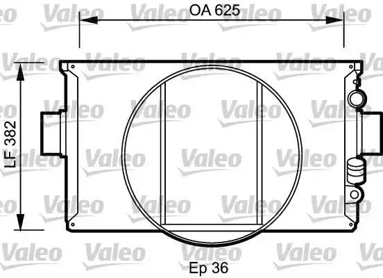 Радиатор охлаждения ДВС 730334 VALEO PHC