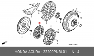 Диск сцепления 22200PNBL01 HONDA