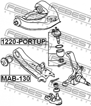 Опора шаровая подвески 1220PORTUP FEBEST