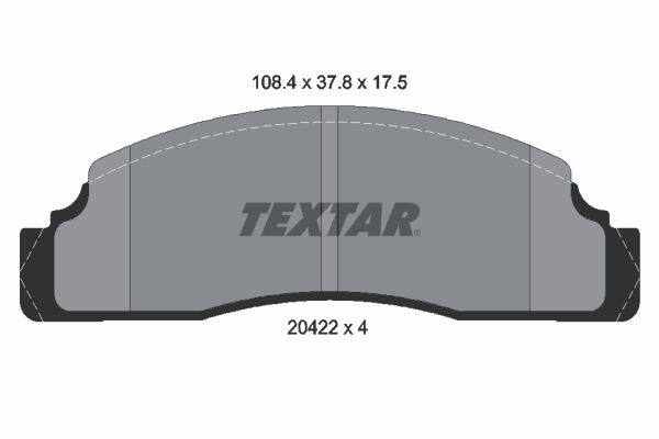 Комплект тормозных колодок, диско 2042202 TEXTAR
