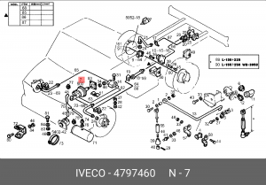 Главный тормозной цилиндр 4797460 IVECO