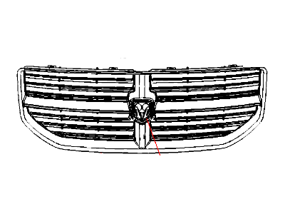 Решетка радиатора YE69 1Z0AB CHRYSLER
