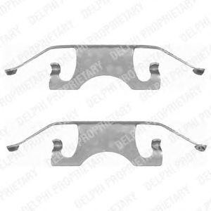 Комплектующие, колодки дискового тормоза LX0396 DELPHI
