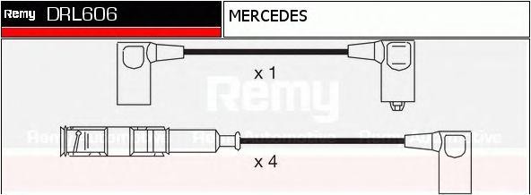 Ккомплект проводов зажигания DRL606 DELCO REMY