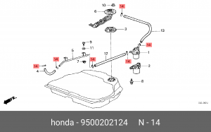 Деталь 9500202124 HONDA
