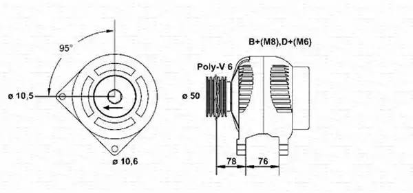 Генератор 943356551010 MAGNETI MARELLI