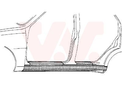 Накладка порога 7615103 VAN WEZEL