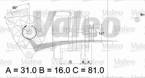 Генератор 436632 VALEO PHC