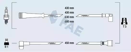 Ккомплект проводов зажигания 85220 FAE