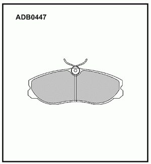 Колодки тормозные дисковые ADB0447 ALLIED NIPPON