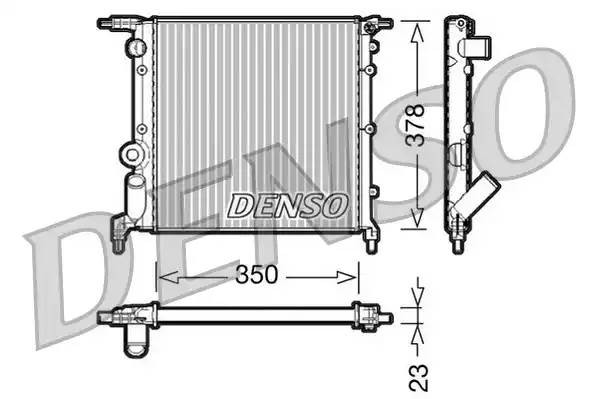 Радиатор, охлаждение двигател DRM23005 DENSO