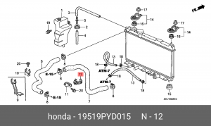 Деталь 19519PYD015 HONDA