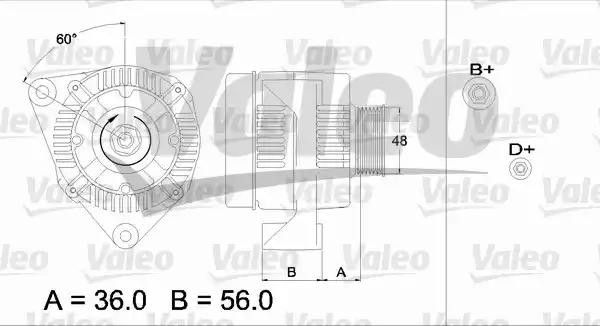 Генератор 436451 VALEO PHC