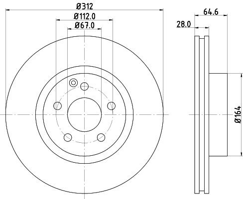 Конденсатор, кондиционер 8FC 351 038-701 HELLA
