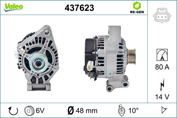 Генератор 437623 VALEO PHC