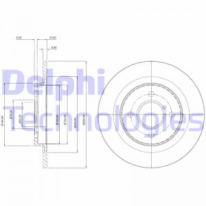 Тормозной диск BG3743 DELPHI