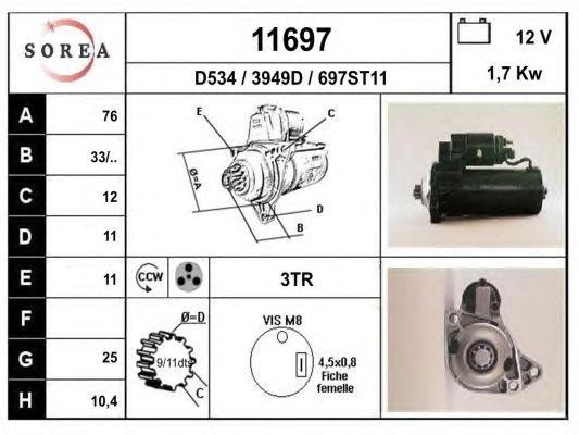 Стартер 11697 EAI