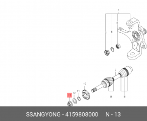Деталь 4159808000 SSANG YONG
