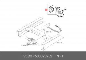 Регулятор тормозных сил 500325952 IVECO