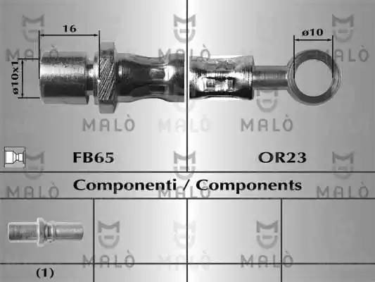 Тормозной шланг 80376 MALO