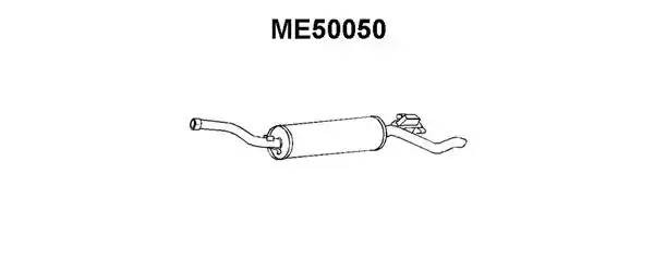 Глушитель выхлопных газов конечный ME50050 VENEPORTE