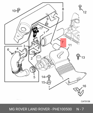 Воздушный фильтр PHE100500 MG ROVER LAND ROVER