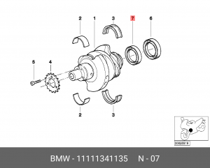 Сальник 11 11 1 341 135 BMW