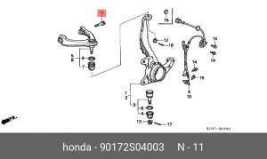 Болт подвески 90172S04003 HONDA