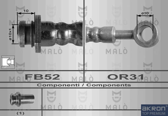 Тормозной шланг 8932 MALO