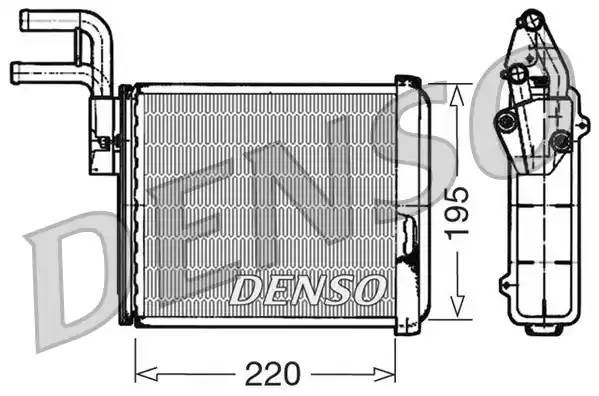 Теплообменник, отопление салона DRR09032 DENSO