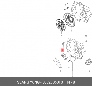 Выжимной подшипник 3032005010 SSANG YONG