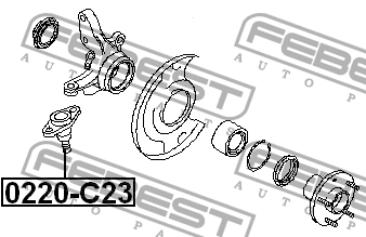 Опора шаровая подвески 0220-C23 FEBEST