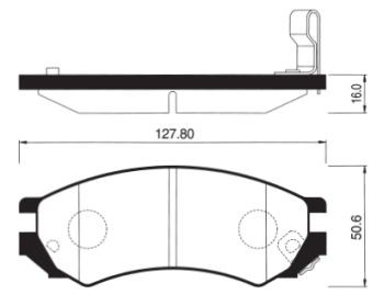 Колодки тормозные дисковые SP1128 SANGSIN