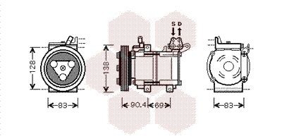 Компрессор, кондиционер 8300K051 VAN WEZEL