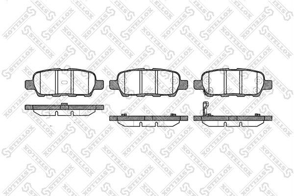 Колодки тормозные дисковые 887-001-SX STELLOX