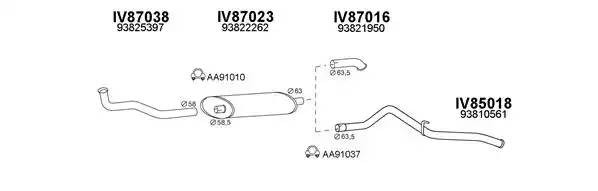 Система выпуска ОГ 870015 VENEPORTE