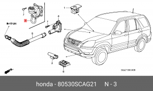 Деталь 80530SCAG21 HONDA