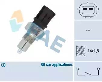 Выключатель, фара заднего хода 40835 FAE