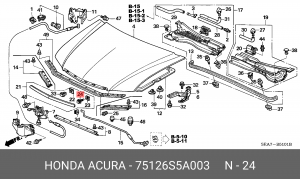 Деталь 75126S5A003 HONDA