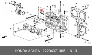 Направляющая втулка клапана 12204371305 HONDA