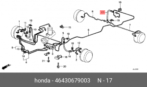 Тормозной шланг 46430679003 HONDA