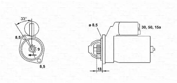 Стартер 943251048010 MAGNETI MARELLI