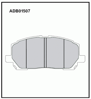Колодки тормозные дисковые ADB01507 ALLIED NIPPON