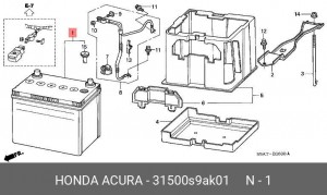 Деталь 31500S9AK01 HONDA