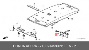 Заглушка ручки салона 71832SA5932ZU HONDA