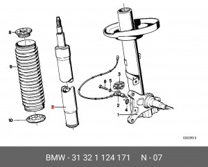 Амортизатор подвески 31 32 1 124 171 BMW