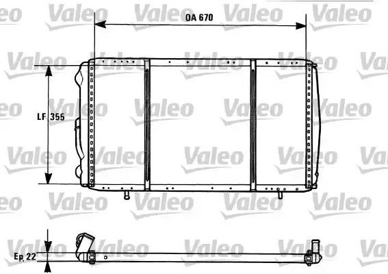 Радиатор охлаждения ДВС 731016 VALEO PHC