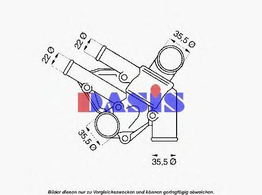 Термостат, охлаждающая жидкость 751841N AKS DASIS